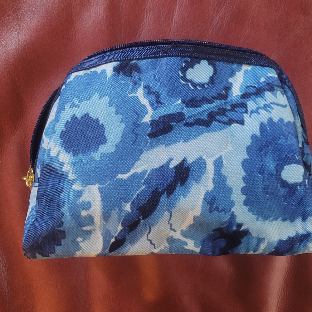 Estee Lauder Floral Blue Cosmetic Pouch